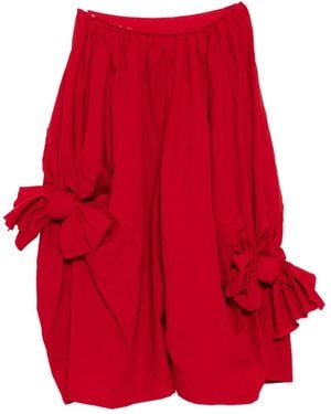 Comme des Garçons Knot-Detail Pants - Red