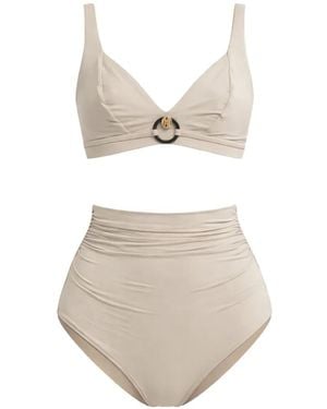 Max Mara Top Bikini A Triangolo - Bianco