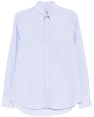 Canali Hemd mit Vichy-Karo - Weiß