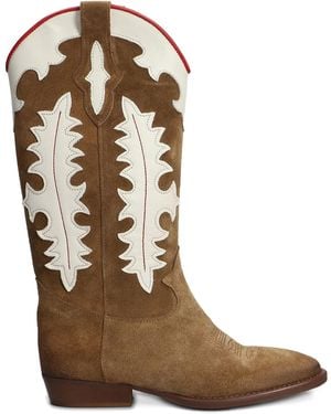 GISÉL MOIRÉ 30Mm Kansas Cowboy Boots - Brown