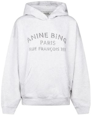 Anine Bing Plantilla Harvey Sudadera Paris - Blanco