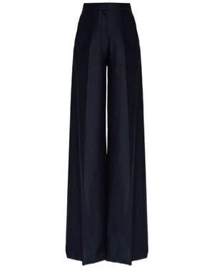 Max Mara Pinza Wide-Leg Trousers - Blue