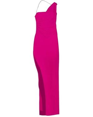 The Sei Bardot Asymmetric Draped Maxi Dress - Pink