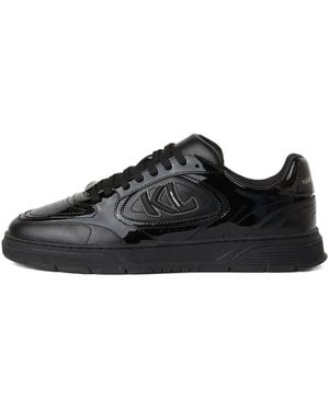 KARL LAGERFELD Lace-Up Glitter Trainers - Black
