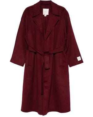 Calvin Klein Trench À Taille Ceinturée - Rouge