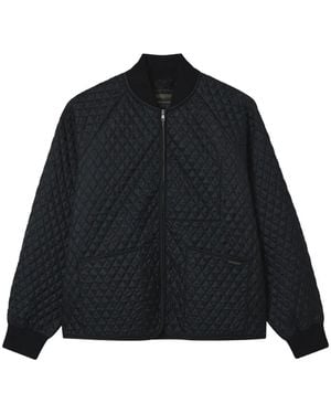 Lavenham Diamond-Quilted Bomber Jacket - Black