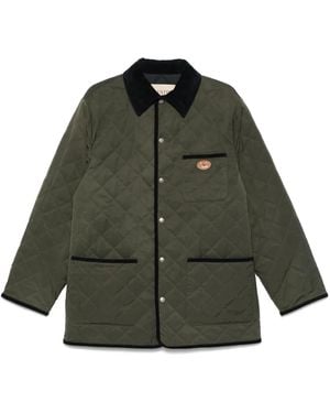 Valentino Garavani Vlogo Signature Quilted Jacket - Green