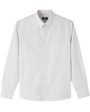 A.P.C. Camisa a rayas - Blanco