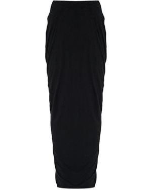 Entire studios Draped Midi Skirt - Black