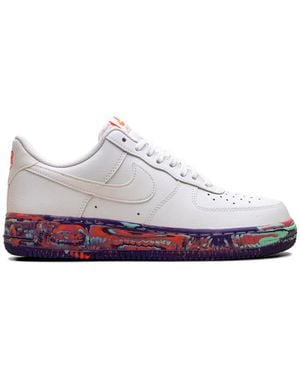 Nike Air Force 1 Low Marble-Effect Trainers - White