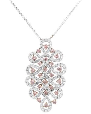 HYT Jewelry プラチナ ネックレス 18kピンクゴールド - ホワイト