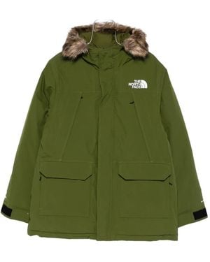 The North Face Faux-Fur Hooded Jacket - Green