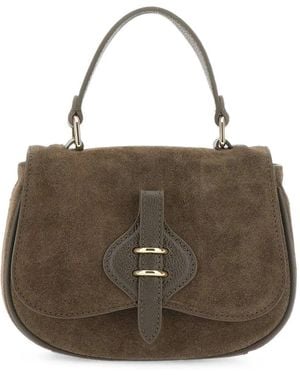 Coccinelle Mini Mavery Calf Suede Tote Bag - Metallic