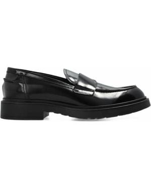 Agl Attilio Giusti Leombruni Loren University Leather Loafers - Black