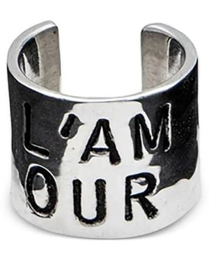 Thoraval Engraved Ear Cuff - Black