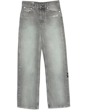 Off-White c/o Virgil Abloh Buttoned Jeans - Gray