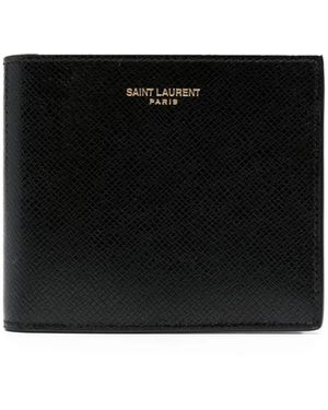 Saint Laurent East/West Leren Portemonnee - Zwart