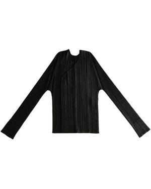Pleats Please Issey Miyake Plissé Blouse - Black