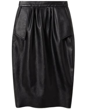 Stella McCartney Bleistiftrock Mit Falten - Schwarz