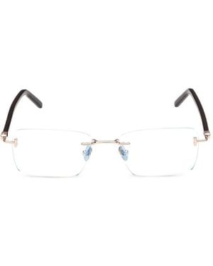 Tom Ford Bril Met Rechthoekig Montuur - Naturel