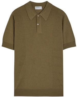 John Smedley Croall Ribbed-Knit Jumper - Green