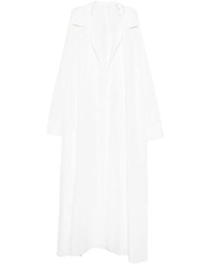 Norma Kamali Long-Sleeve Midi Dress - White