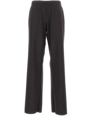 Irie Elasticated-Waist Straight-Leg Pants - Black