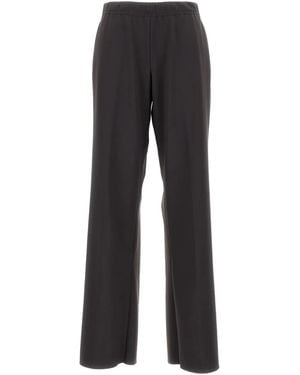 Irie Gerade Hose mit elastischem Bund - Schwarz