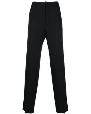 DSquared² Logo-Plaque Tailored Pants - Black