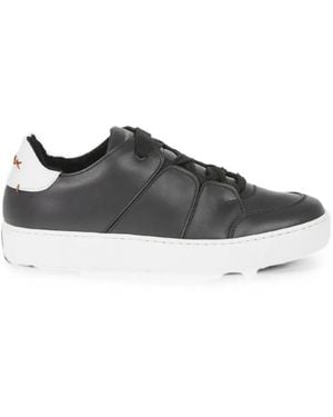 ZEGNA Tiziano Leather Trainers - Black