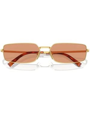 Prada Rectangle-Frame Sunglasses - Pink