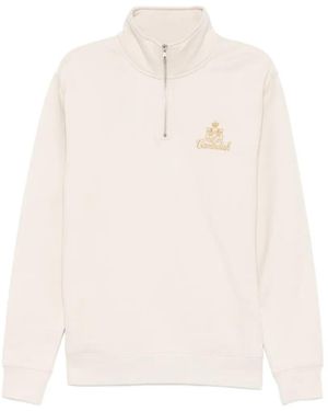CAVENDISH® Zip-Up Logo Sweatshirt - White