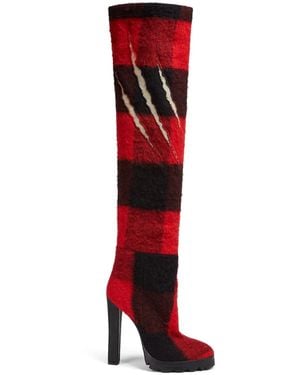 DSquared² 120Mm Logo-Embroidered Boots