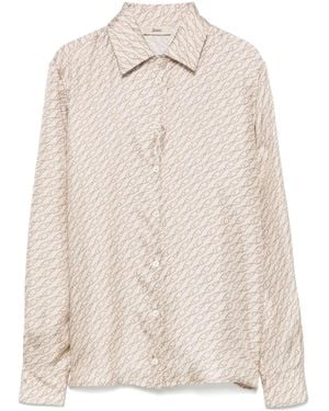 Herno カラビナプリント シャツ - ナチュラル