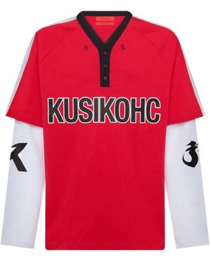 Kusikohc Baseball ポロシャツ - レッド