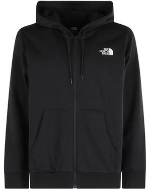 The North Face Logo-Embroidered Zip-Fastening Hoodie - Black