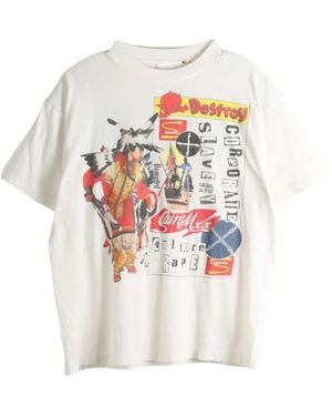 SAINT Mxxxxxx Graphic-Print T-Shirt - White