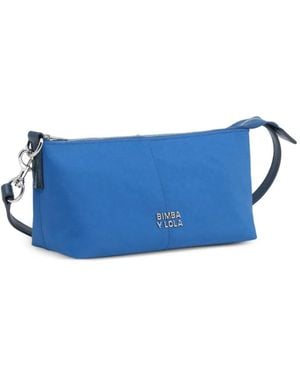 Bimba Y Lola Small Royal- Nylon Crossbody Bag - Blue