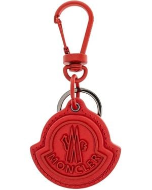 Moncler Logo-Debossed Keyring in White for Men | Lyst UK