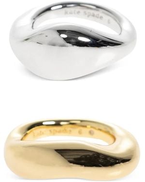 Kate Spade Asymmetric Rings Set - Multicolour