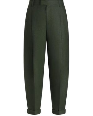 Dolce & Gabbana Turn-Up Hem Trousers - Green