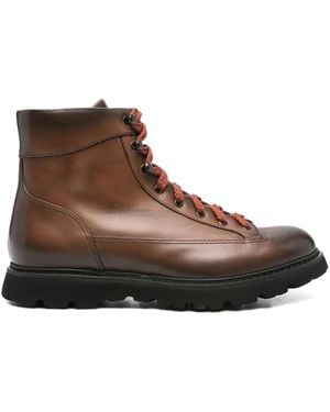 Doucal's Lace-Up Leather Boots - Brown