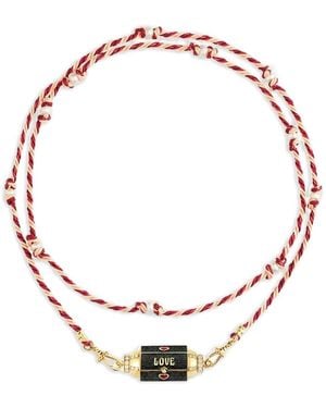 Marie Lichtenberg Love Is Blind Diamond And Ruby Necklace - Metallic