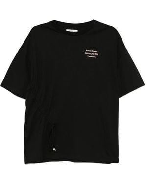 Musium Div. T-Shirt Mit Logo-Stickerei - Schwarz
