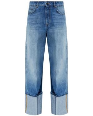 Givenchy Vaqueros Con Bajos Vueltos - Azul