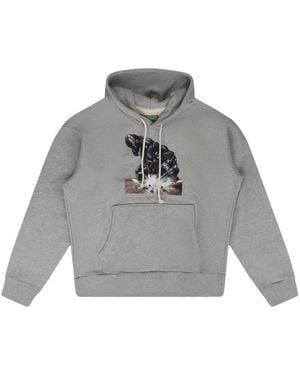 DENIM TEARS Srca Graphic 3 Hoodie - Grey