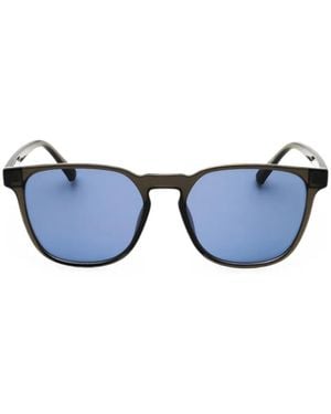 Kenneth Cole Rectangle-Frame Sunglasses - Blue