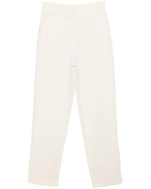 Emporio Armani Elastic-Waist Track Trousers - White