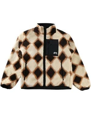 Stussy Diamond-Pattern Jacket - Natural