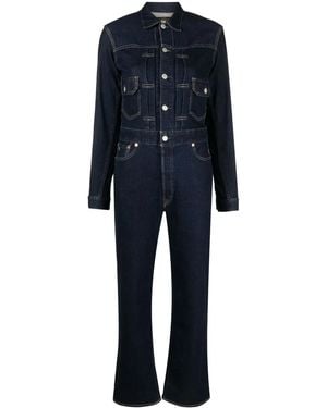 RRL Tuta Intera Denim A Maniche Lunghe - Blu